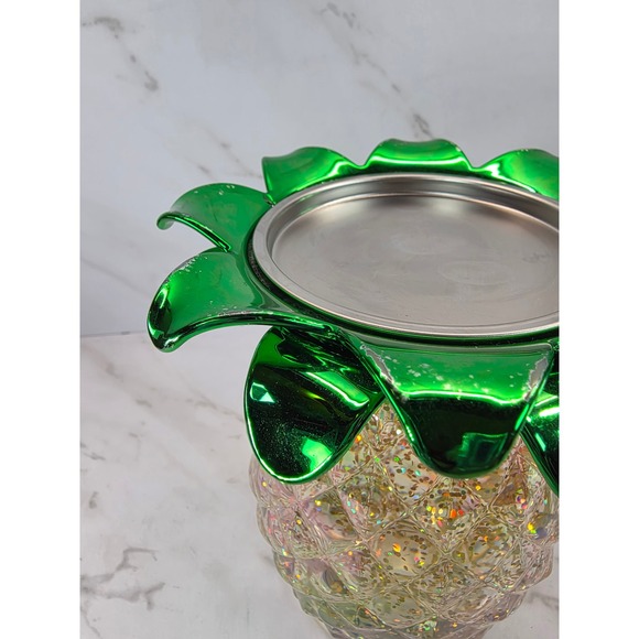 Bath & Body Works✨Pineapple Glitter‎ Globe Candle Stand Decor✨Battery Operated - Picture 8 of 9